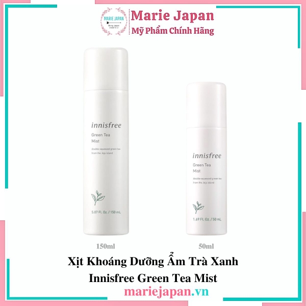 Xịt Khoáng Dưỡng Ẩm Trà Xanh Innisfree Green Tea Mist
