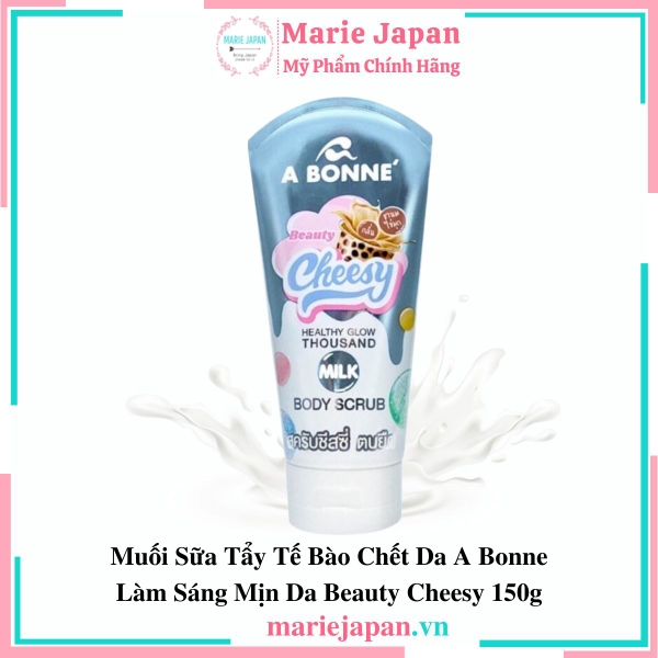 Muối Sữa Tẩy Tế Bào Chết Da A Bonne Làm Sáng Mịn Da Beauty Cheesy 150g