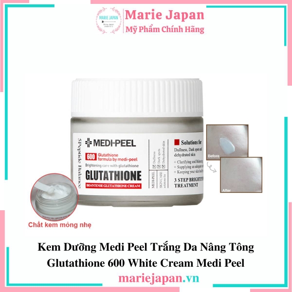 Kem Dưỡng Medi Peel Bio Intense Glutathion 600 White Cream Hũ 50ml