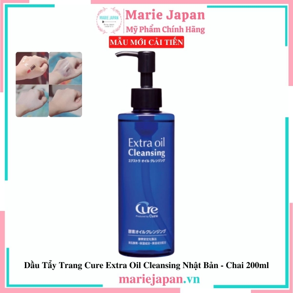 Dầu Tẩy Trang Cure Extra Oil Cleansing Nhật Bản Chai 200ml