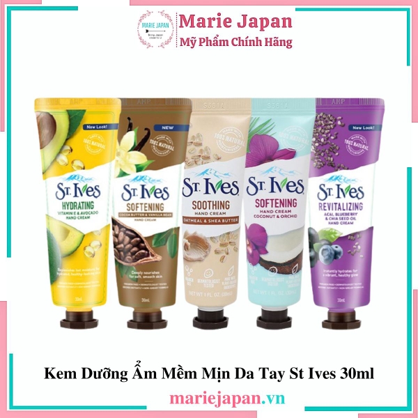 Kem Dưỡng Ẩm Mềm Mịn Da Tay St Ives 30ml