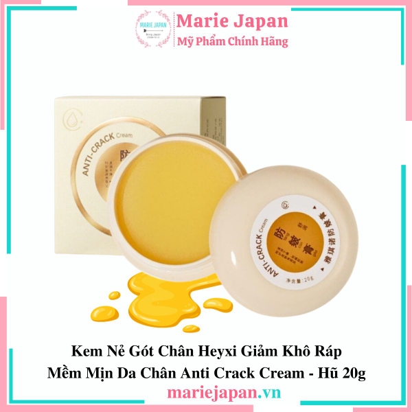 Kem Nẻ Gót Chân Heyxi Giảm Khô Ráp Mềm Mịn Da Chân Anti Crack Cream Hũ 20g