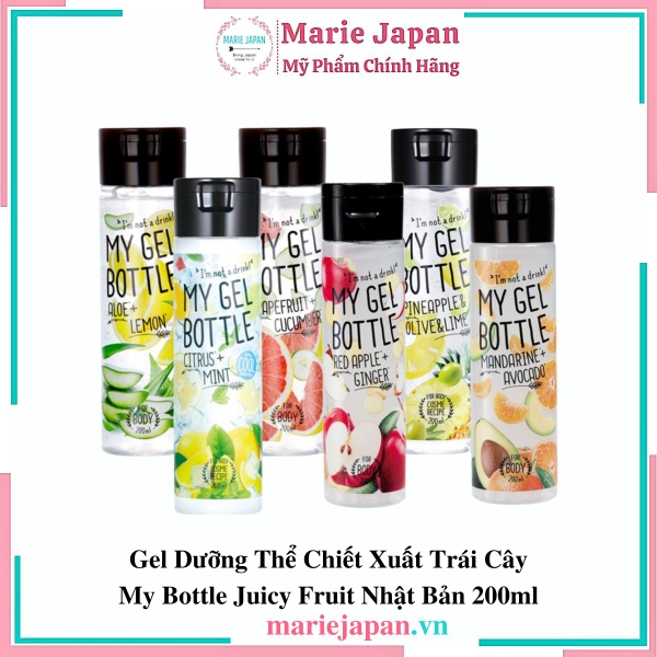 Gel Dưỡng Thể Chiết Xuất Trái Cây My Bottle Juicy Fruit Nhật Bản 200ml