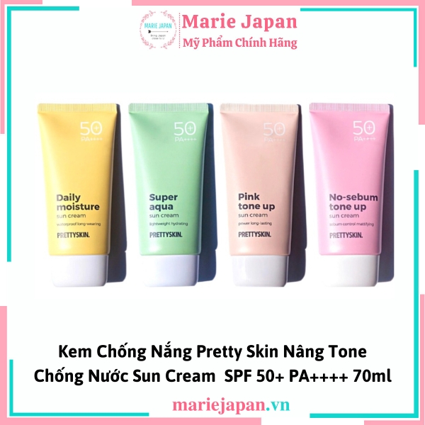 Kem Chống Nắng Pretty Skin Sun Cream SPF 50+ PA++++ 70ml