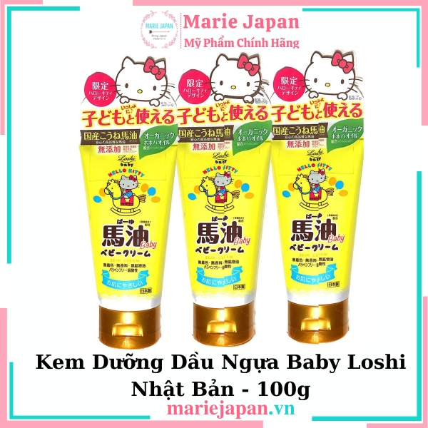 Kem Dưỡng Dầu Ngựa Baby Loshi Nhật Bản - 100g