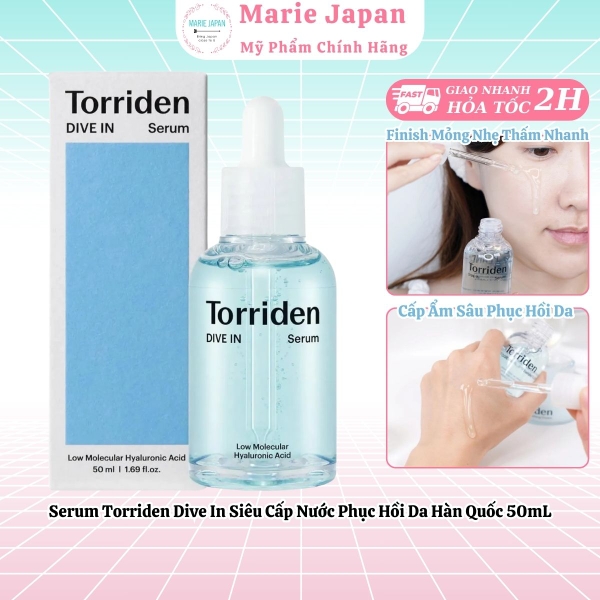 Serum Torriden Dive In Siêu Cấp Nước Phục Hồi Da Hàn Quốc 50mL
