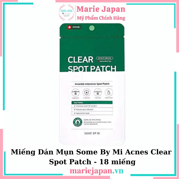 Miếng Dán Mụn Some By Mi Acnes Clear Spot Patch - 18 miếng