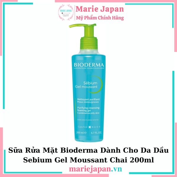SRM Bioderma Sebium Gel Moussant Chai 200ml