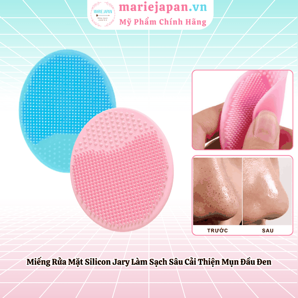 Miếng Rửa Mặt Silicon Jary Cleansing Brush Làm Sạch Sâu Cải Thiện Mụn Đầu Đen Sợi Bã Nhờn
