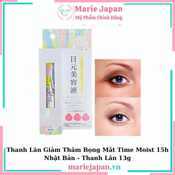 Thanh Lăn Giảm Thâm Bọng Mắt Time Moist 15h Nhật Bản - Thanh Lăn 13g