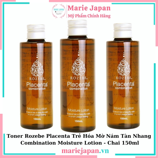 Toner Rozebe Placenta Comblnation Moisture Lotion Chai 150ml