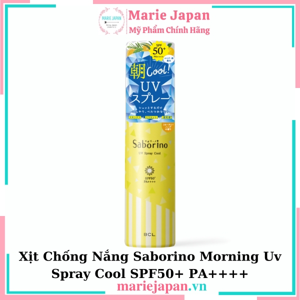 Xịt Chống Nắng Saborino Morning Uv Spray Cool SPF50+ PA++++