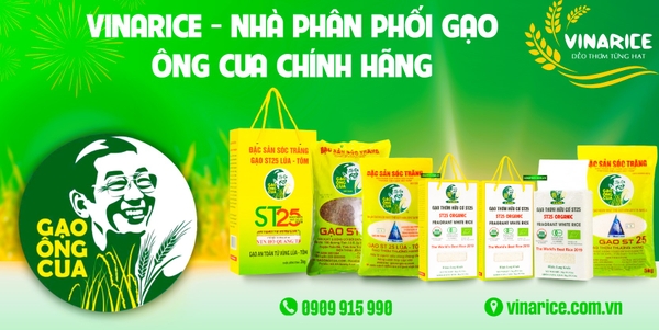 Vinarice - Nhà phân phối gạo Ông Cua chính hãng