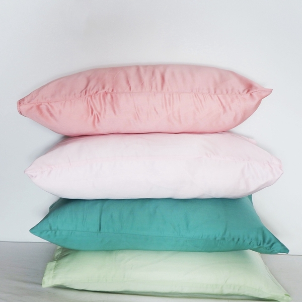 Vỏ gối lụa nhiều màu Tencel 60s mềm, mịn, giúp giấc ngủ ngon - anam home and bedding