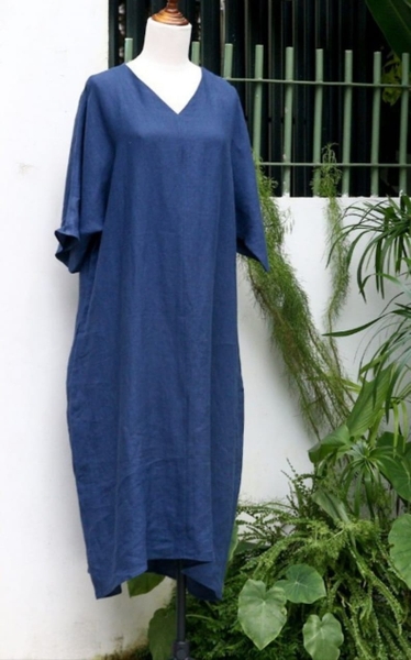 Đầm Jolie cổ tim form rộng thoải mái