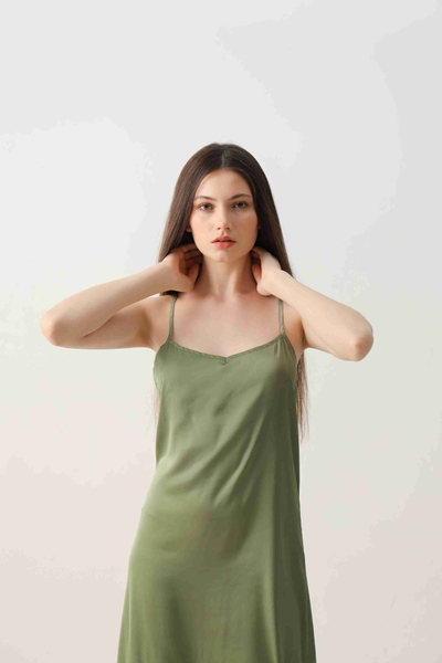 Đầm Rose lụa lá mạ