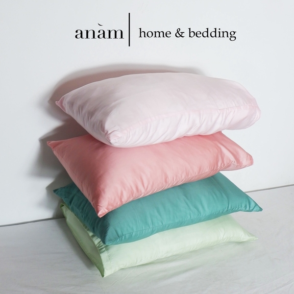 Vỏ gối lụa nhiều màu Tencel 60s mềm, mịn, giúp giấc ngủ ngon - anam home and bedding