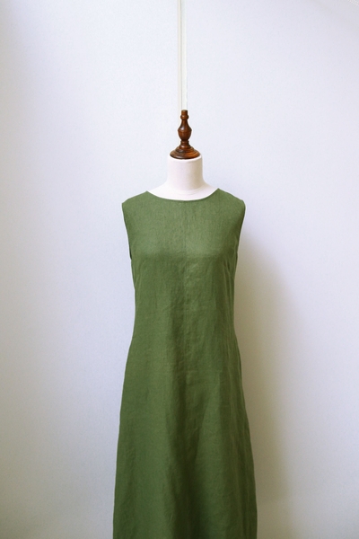 Đầm linen sát nách Ami