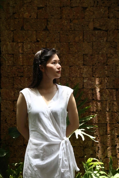 Đầm Kimono cột nơ