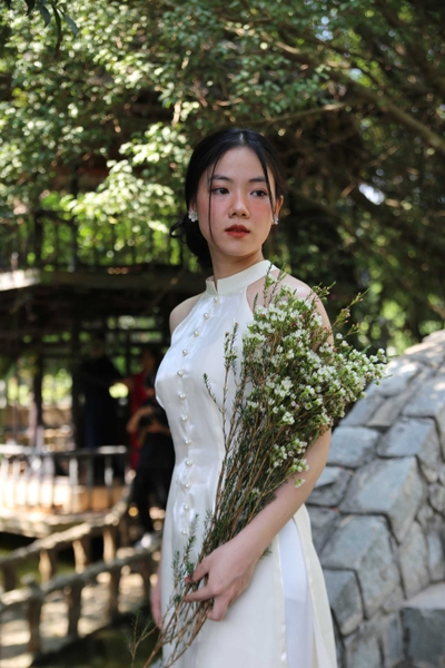 Áo dài yếm Thiên lý Anam