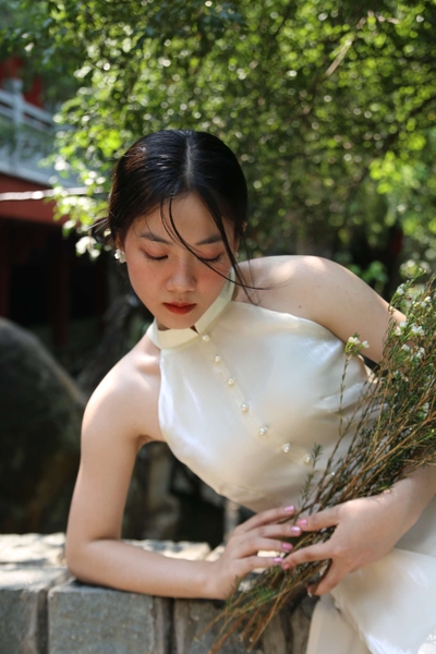 Áo dài yếm Thiên lý Anam