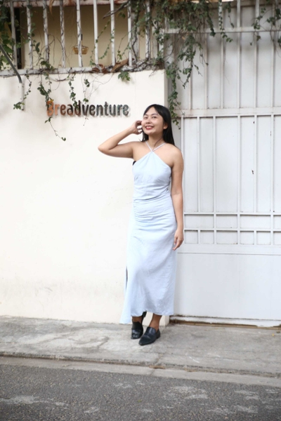 Đầm Alva hai dây phía sau