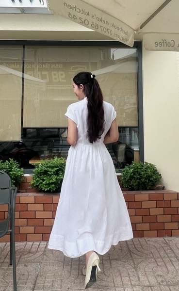 Đầm Đậu Ngự linen lụa