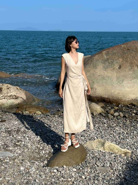 Đầm Kimono cột nơ