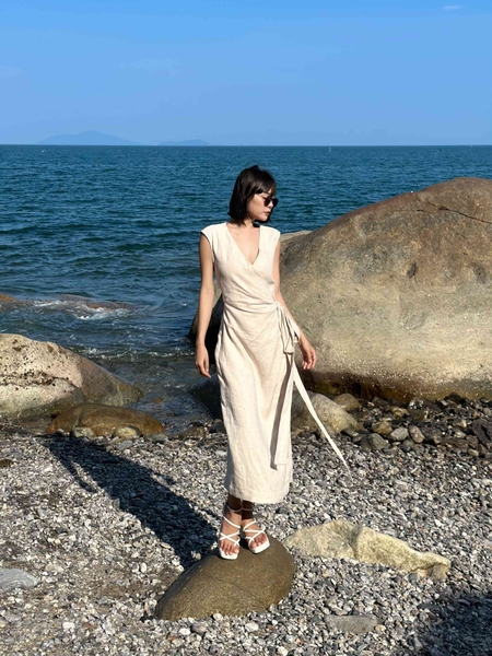 Đầm Kimono cột nơ