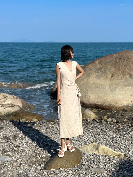 Đầm Kimono cột nơ