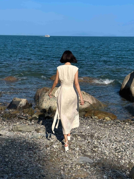 Đầm Kimono cột nơ