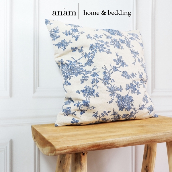 Gối tựa handmade vải canvas - trang trí phòng khách, nhà cửa, quán cà phê - phong cách tối giản, Hàn Quốc, Scandina