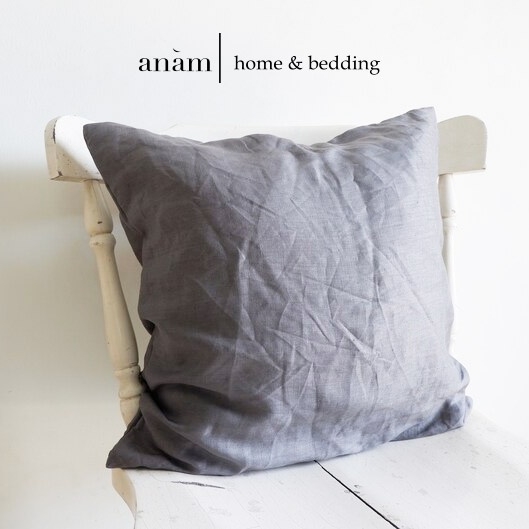 Gối tựa handmade linen - trang trí phòng khách, nhà cửa, quán cà phê - phong cách tối giản, hàn quốc