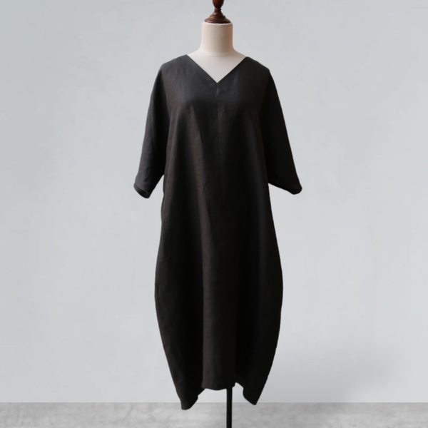 Đầm Jolie cổ tim form rộng thoải mái