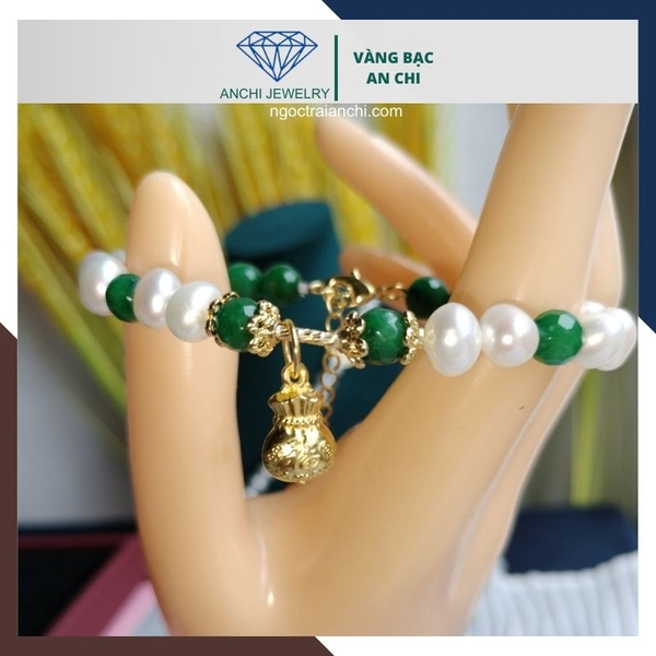 Charm treo túi tiền bạc mạ vàng AC055, bảo hành 2 năm không phai màu ...
