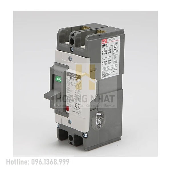 Aptomat MCCB ABS52c 2P 50A 35kA LS