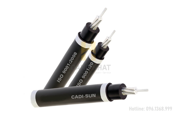 Cáp trung thế bán phần Al/XLPE 1x70-2.5 (24kV) cách điện XLPE dày 2.5mm, không vỏ bọc ngoài