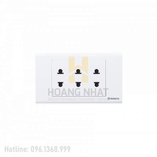 Mặt ổ cắm ba 2 chấu S18U3 Sino
