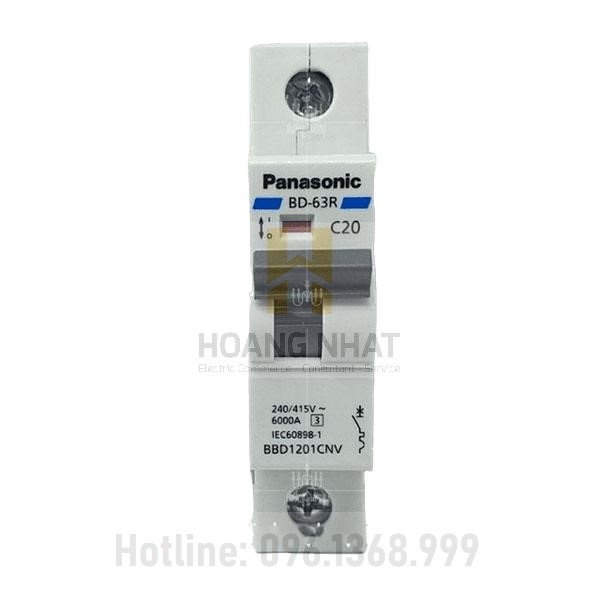 Aptomat MCB BBD1201CNV 1P 20A 6kA Panasonic