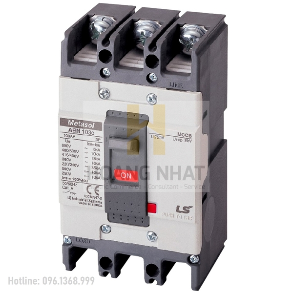 Aptomat MCCB ABN103c 3P 50A 22kA LS