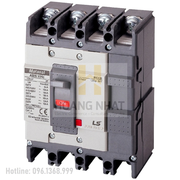 Aptomat MCCB ABN104c 4P 60A 22kA LS