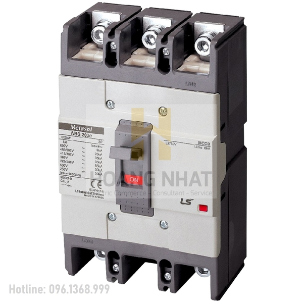 Aptomat MCCB ABN203c 3P 200A 30kA LS