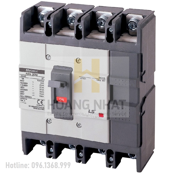 Aptomat MCCB ABN204c 4P 250A 30kA LS