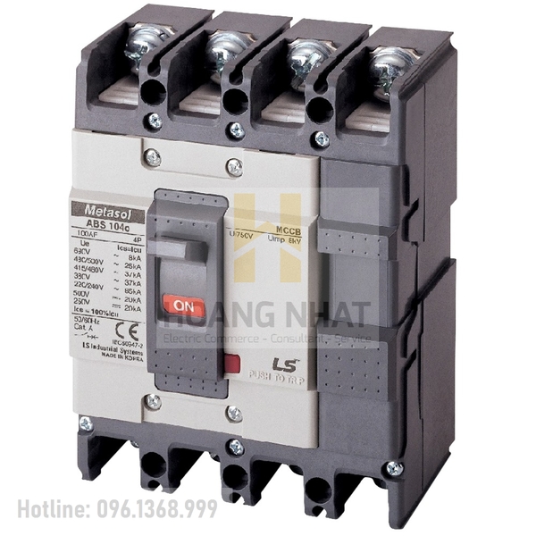 Aptomat MCCB ABS104c 4P 50A 42kA LS