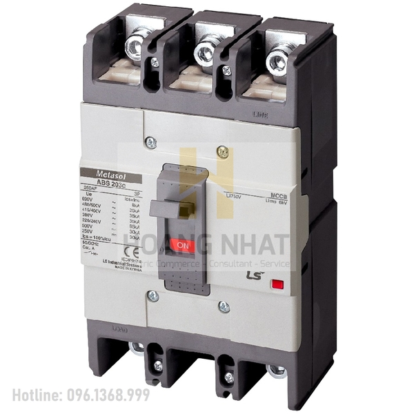 Aptomat MCCB ABS203c 3P 250A 42kA LS