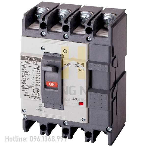 Aptomat MCCB ABS104c FMU 4P 40A 37kA LS