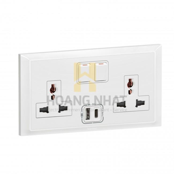Ổ cắm đôi đa năng kèm USB sạc Belanko S – 617655