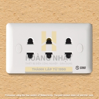 Ổ cắm 2 chấu S1983 Sino