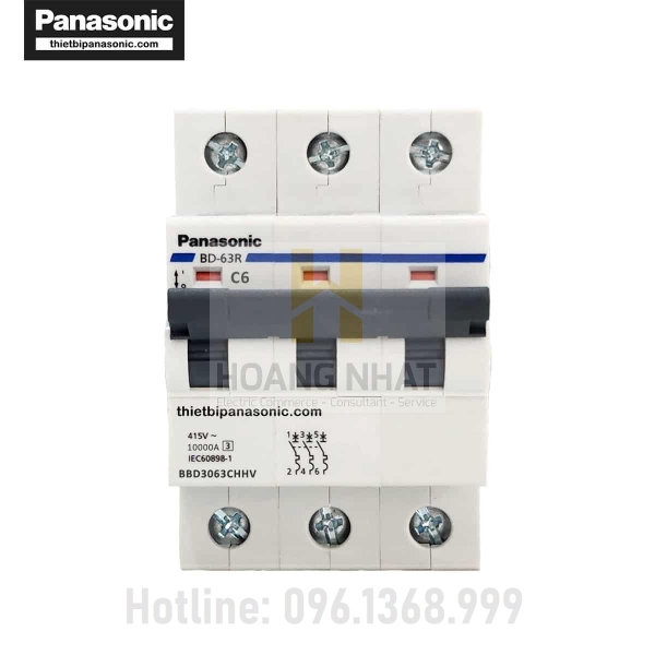 Aptomat MCB BBD3163CHHV 3P 16A 10kA Panasonic