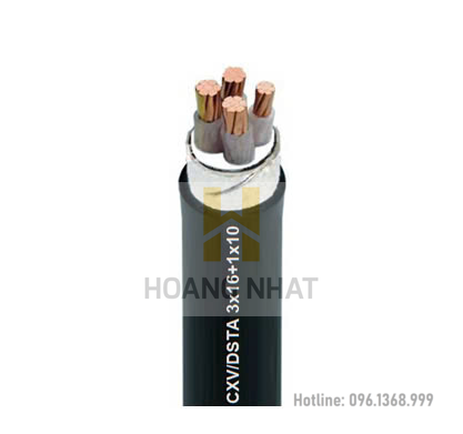Cáp đồng ngầm (3+1) lõi bọc cách điện Cu/XLPE/PVC/DSTA/PVC 3x150+1x95 (0.6/1kV) Goldcup